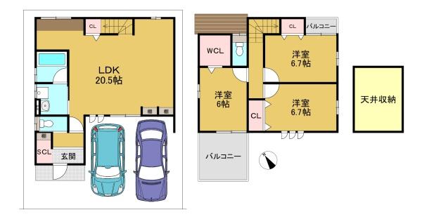 長岡京市長法寺力池の土地