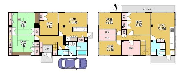 長岡京市滝ノ町２丁目の中古一戸建