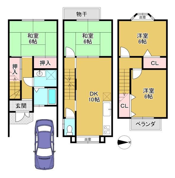 京都市伏見区羽束師鴨川町の中古一戸建