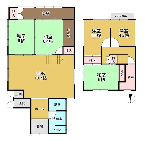長岡京市こがねが丘の中古一戸建