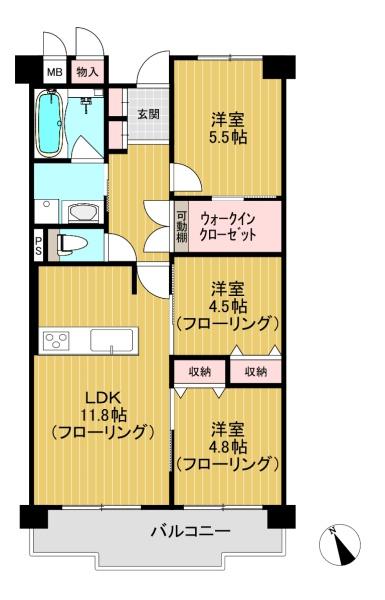 グランド日光ハイツ西向日弐番館