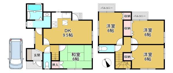長岡京市奥海印寺太鼓山の中古一戸建