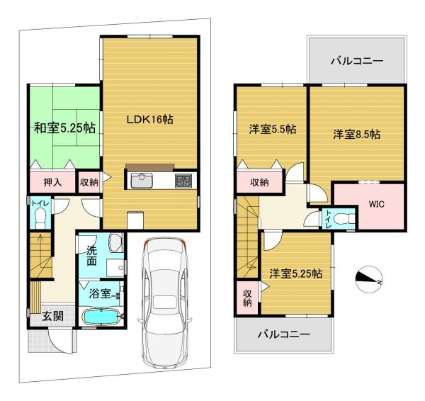 長岡京市今里川原の新築一戸建