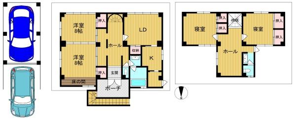 向日市物集女町北ノ口の中古一戸建