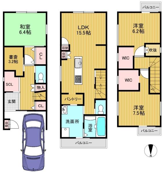 長岡京市長岡３丁目の中古一戸建