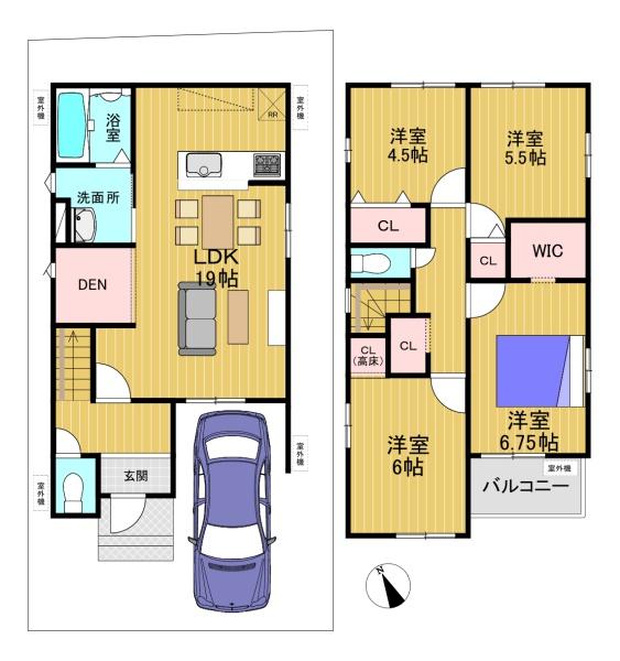 向日市鶏冠井町沢ノ西の新築一戸建