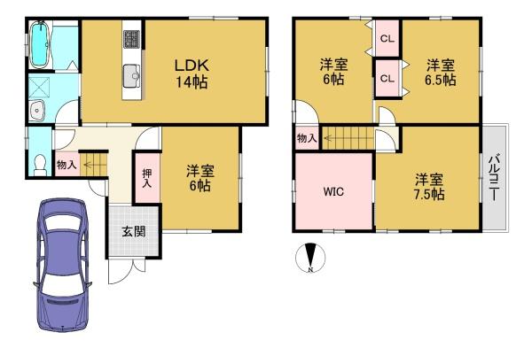 長岡京市金ケ原平井の中古一戸建