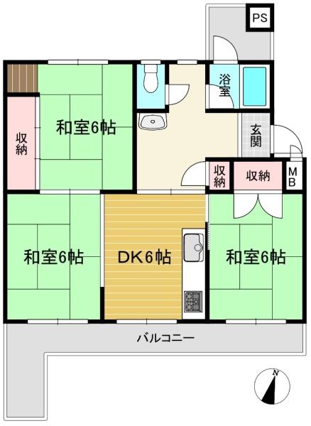 円明寺ヶ丘団地D棟