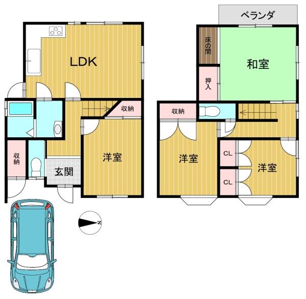 長岡京市梅が丘３丁目の中古一戸建