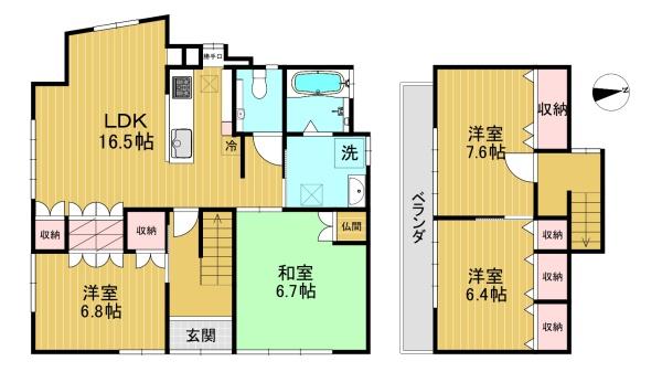 長岡京市河陽が丘１丁目の中古一戸建
