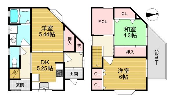 長岡京市友岡４丁目の中古一戸建