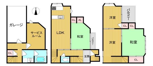 長岡京市西の京の中古一戸建