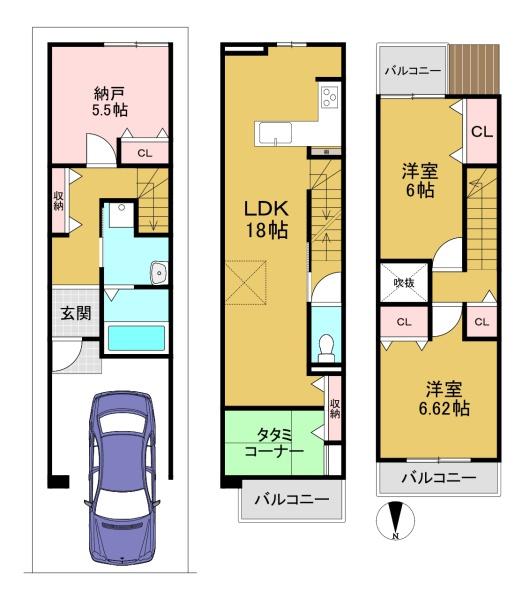 長岡京市久貝３丁目の土地