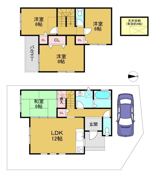 京都市西京区御陵峰ケ堂町２丁目の中古一戸建て