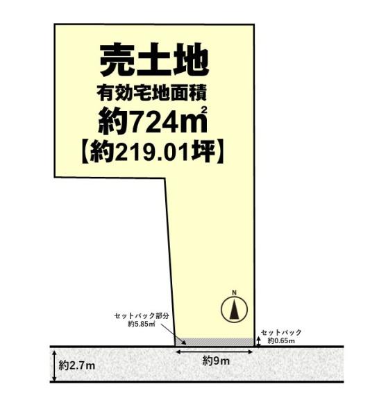乙訓郡大山崎町字下植野小字代理分の売土地