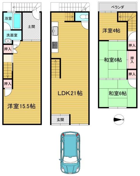 向日市上植野町上川原の中古一戸建