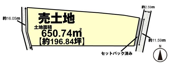 長岡京市勝竜寺の土地