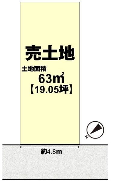 乙訓郡大山崎町字大山崎小字鏡田の売土地