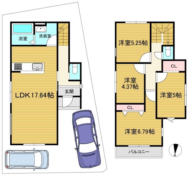 長岡京市井ノ内南内畑の新築一戸建