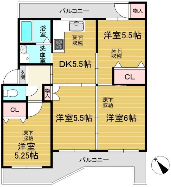 南円明寺ヶ丘団地1棟