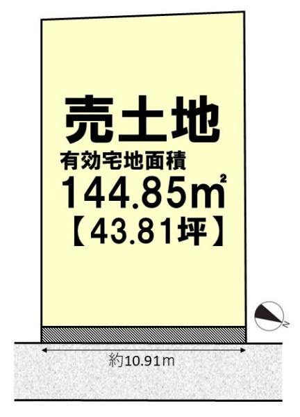 長岡京市滝ノ町２丁目の売土地