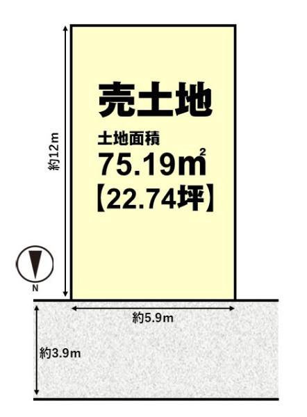 長岡京市滝ノ町２丁目の売土地
