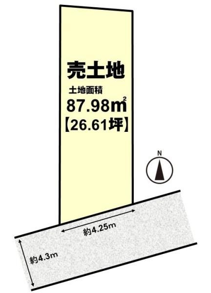 長岡京市今里１丁目の土地