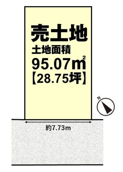 乙訓郡大山崎町字大山崎小字鏡田の売土地