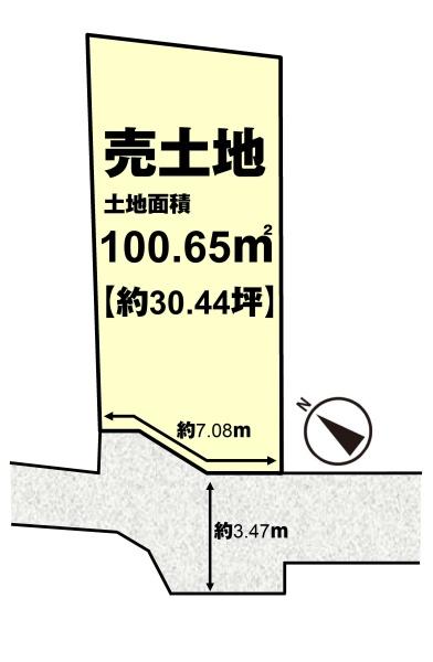 長岡京市奥海印寺門ノ町の土地