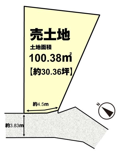 長岡京市奥海印寺門ノ町の土地