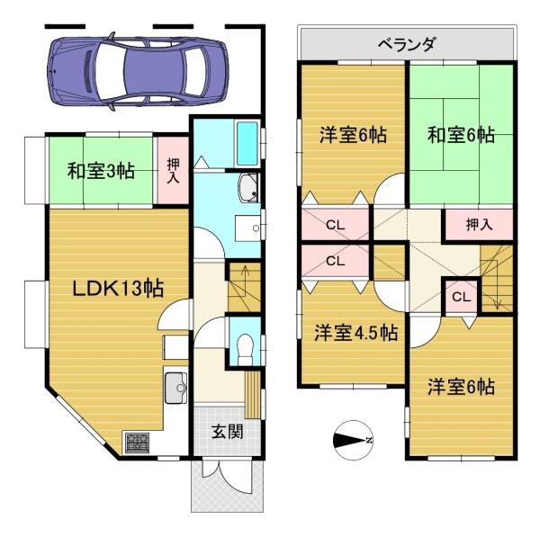 長岡京市勝竜寺二ノ坪の中古一戸建