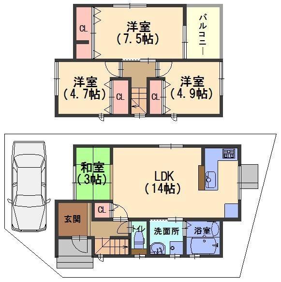 向日市物集女町堂ノ前の中古一戸建