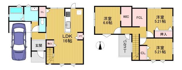 向日市鶏冠井町楓畑の中古一戸建
