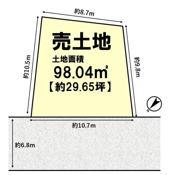 乙訓郡大山崎町字下植野小字二階下の売土地