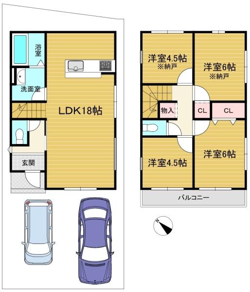 長岡京市奥海印寺門ノ町の新築一戸建