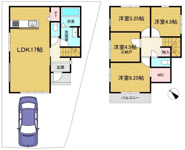 長岡京市奥海印寺門ノ町の新築一戸建
