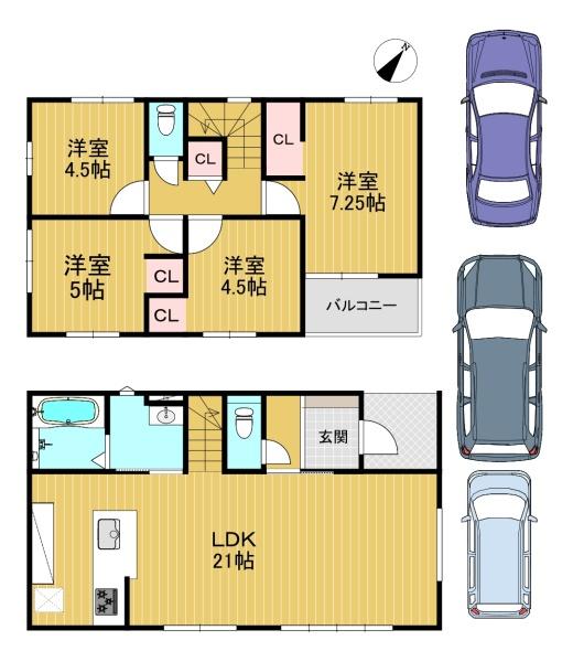 京都市西京区山田北ノ町の新築一戸建