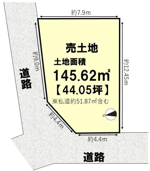 向日市寺戸町向畑の売土地