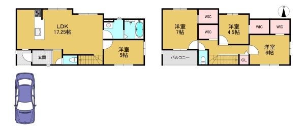 長岡京市神足掛越の新築一戸建