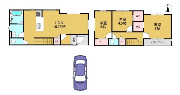 長岡京市神足掛越の新築一戸建