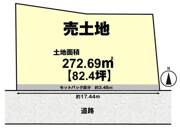 長岡京市長岡1丁目の土地(間取り)
