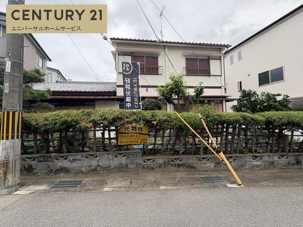 長岡京市長岡1丁目の土地(前面道路含む現地写真)