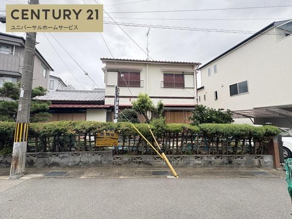 長岡京市長岡1丁目の土地(前面道路含む現地写真)