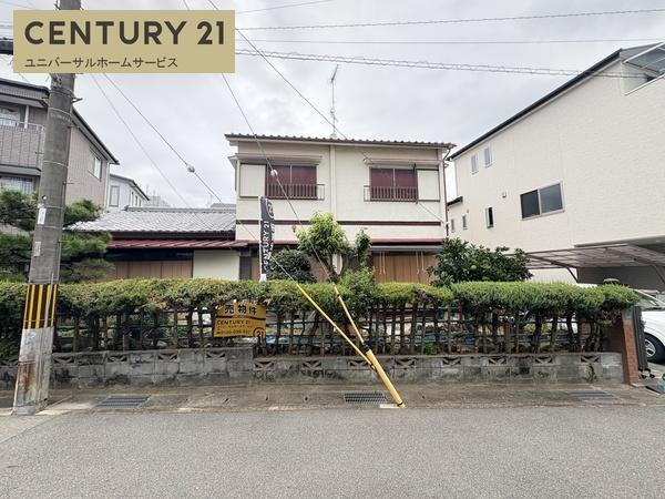 長岡京市長岡1丁目の土地(前面道路含む現地写真)