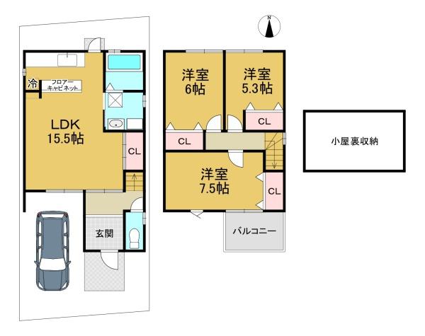 長岡京市一文橋２丁目の中古一戸建