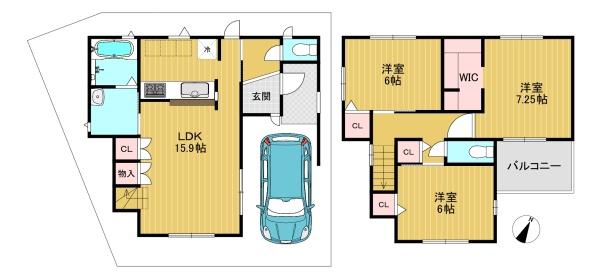 長岡京市奥海印寺大見坊の中古一戸建