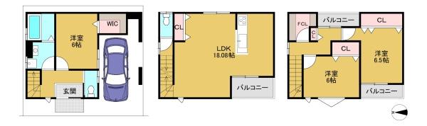 長岡京市今里更ノ町の新築一戸建