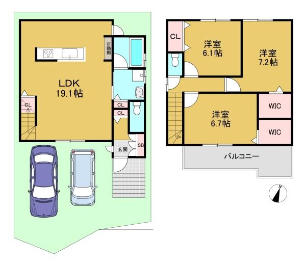 長岡京市長法寺力池の新築一戸建