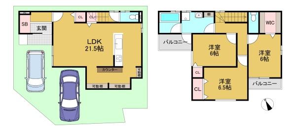長岡京市長法寺力池の新築一戸建