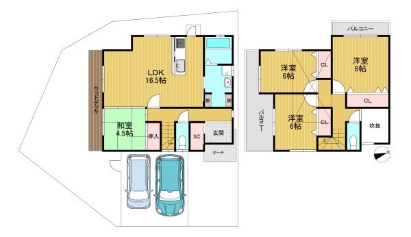 乙訓郡大山崎町字大山崎小字高橋の中古一戸建